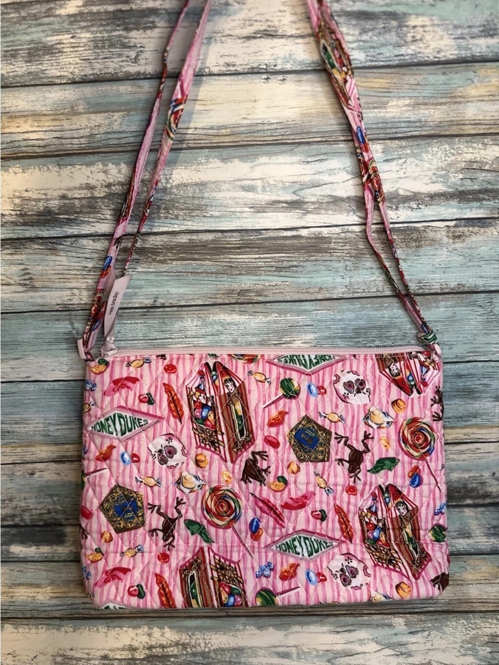 NWT Vera Bradley Harry Potter Honeydukes Large Crossbody Bag Cotton